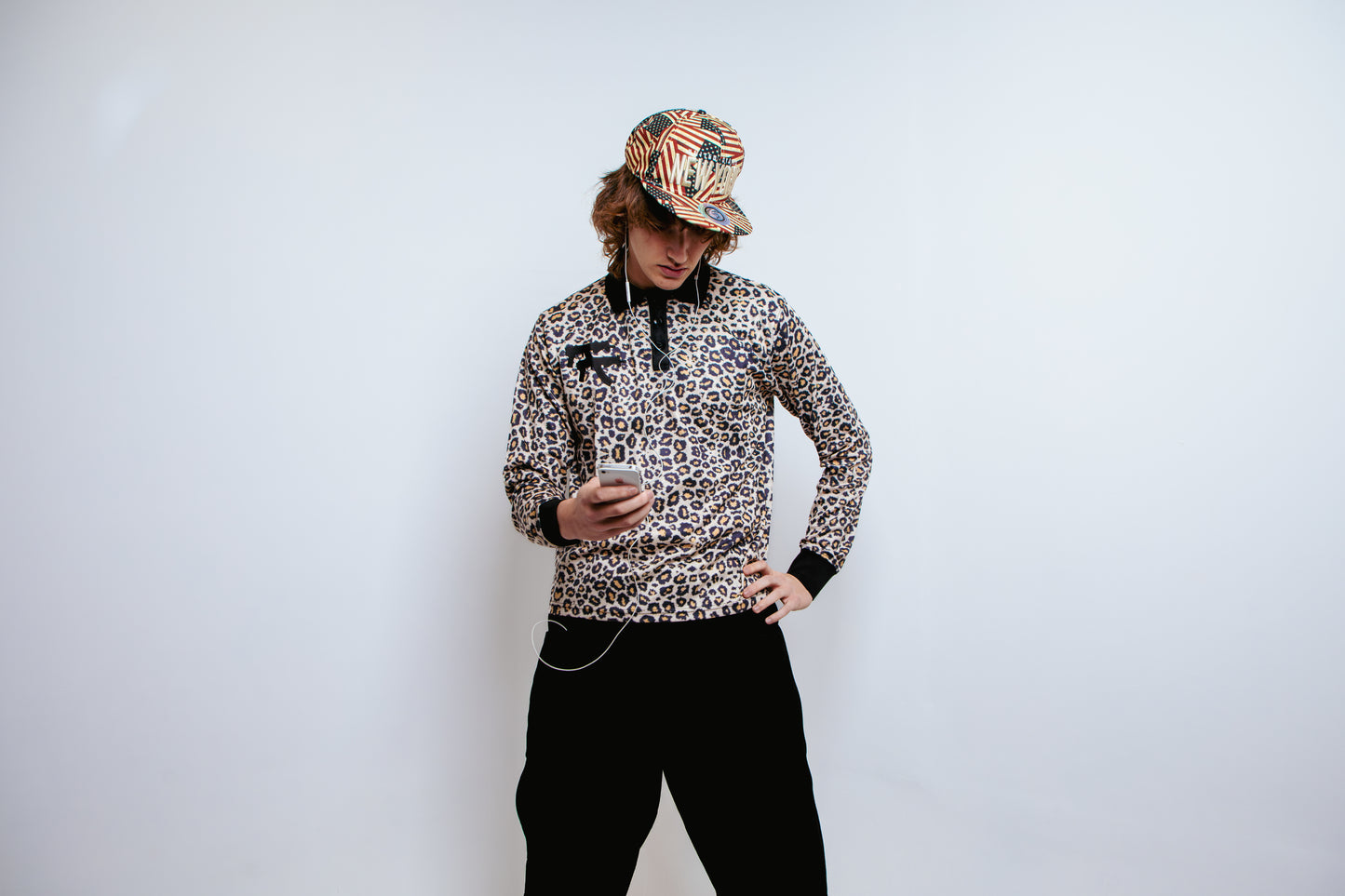 Draco Leopard Print Polo