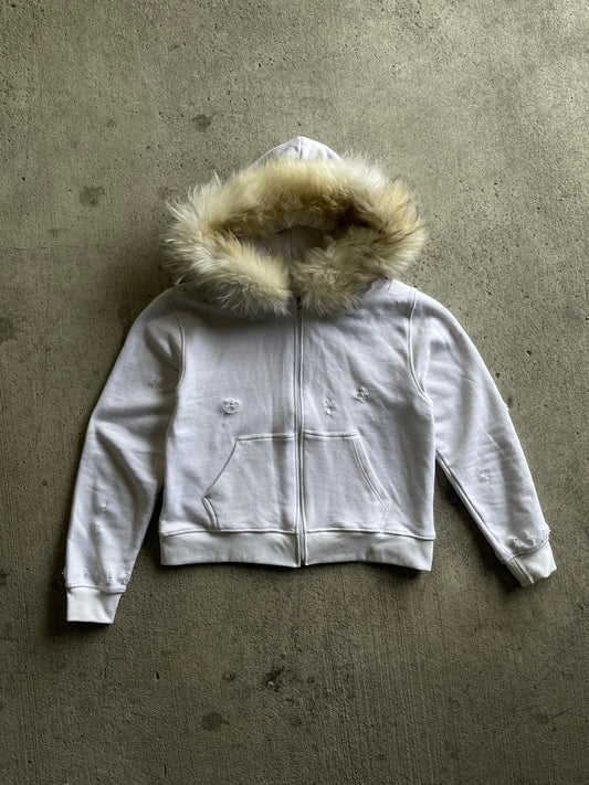 Premade (White) Eskimo Fur Hoodies