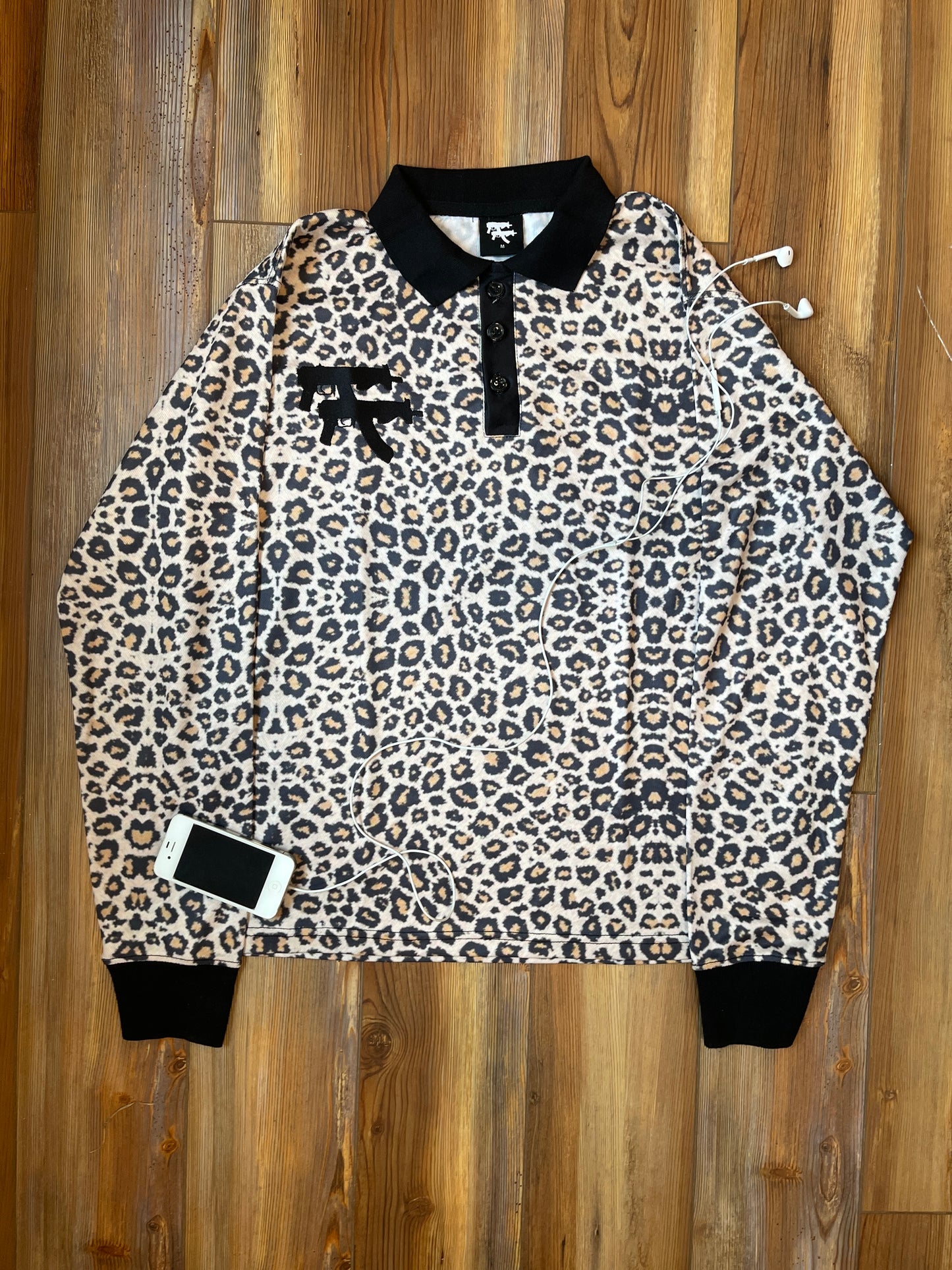 Draco Leopard Print Polo