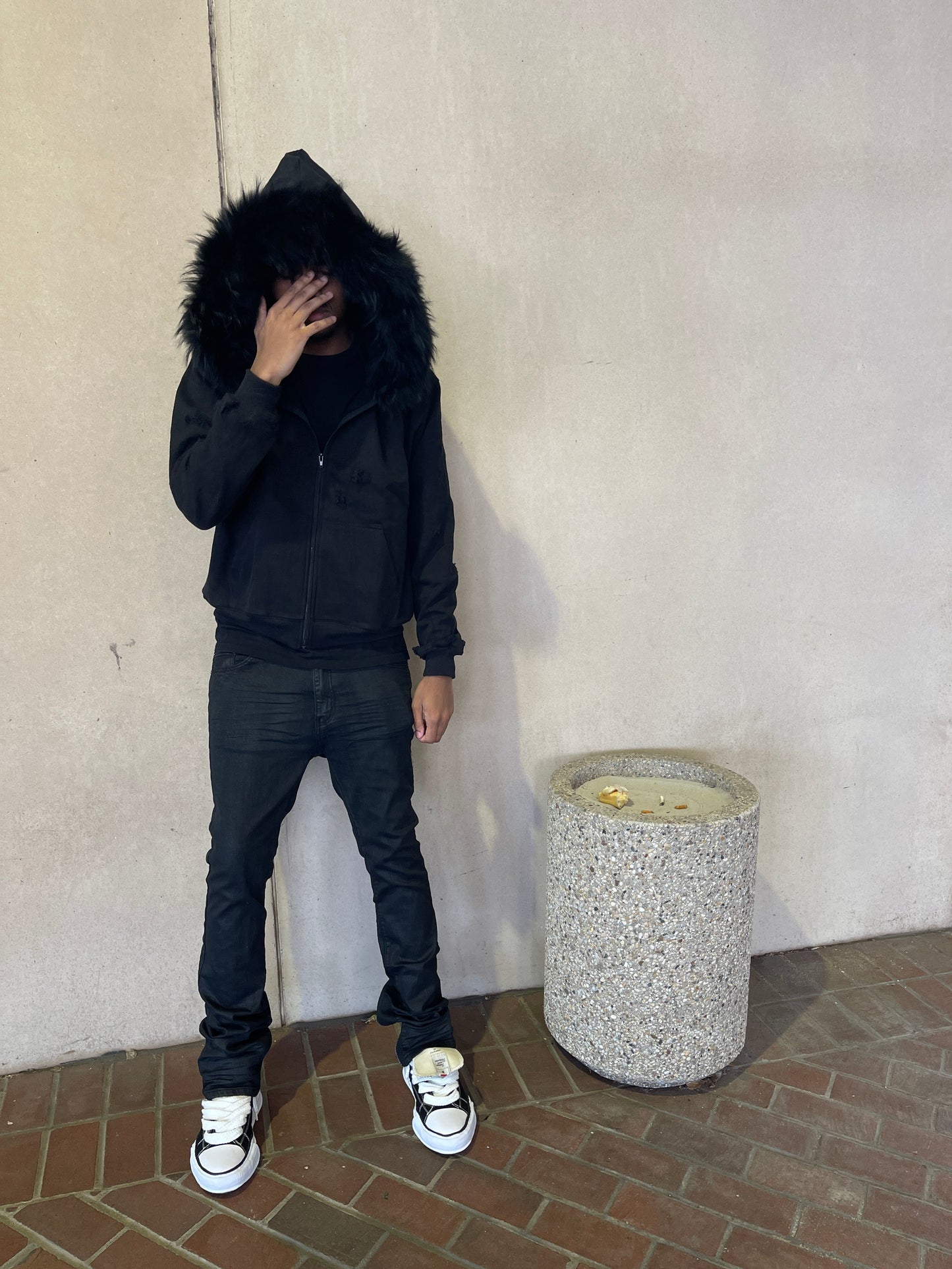 Premade (BLACK) Eskimo Fur Hoodies